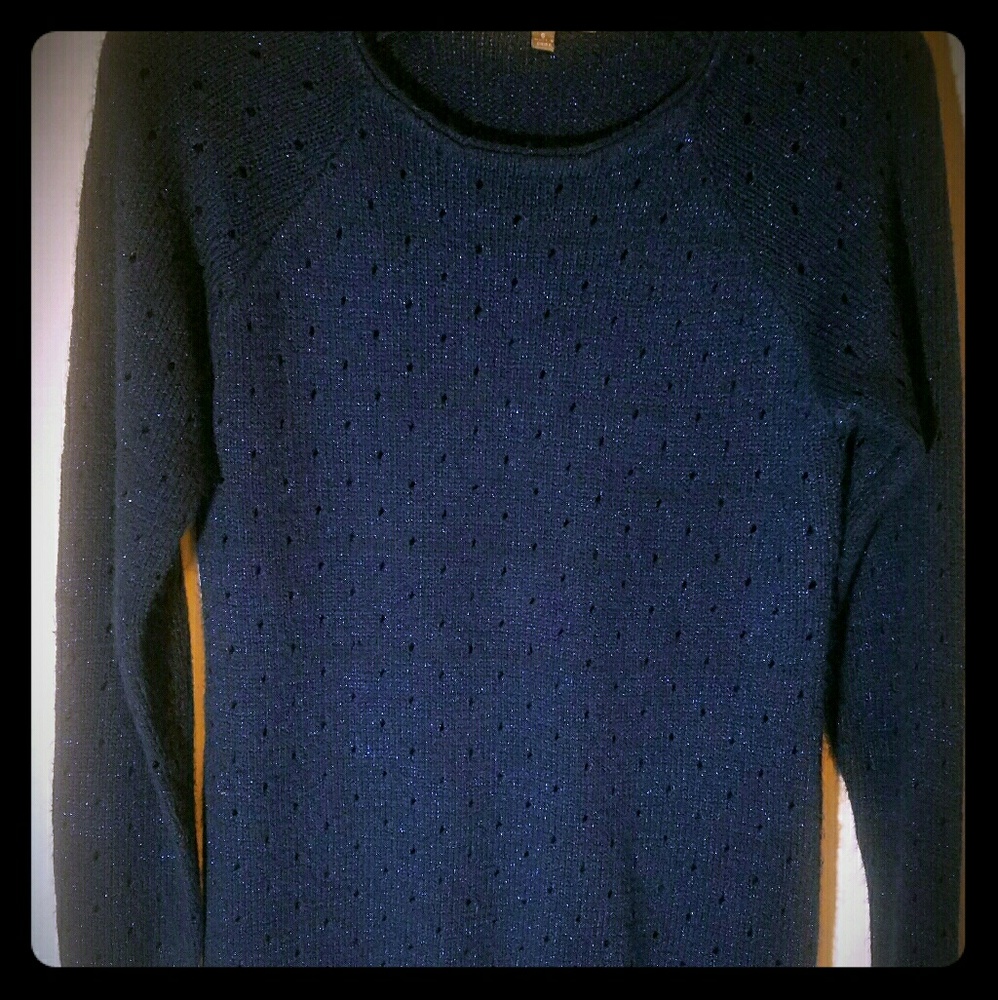 Sparkly blue sweater